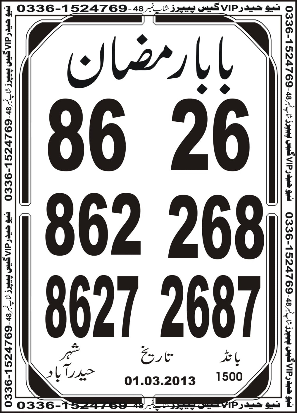 New Haider Vip guess papers