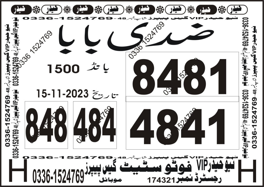 New Haider Vip guess papers